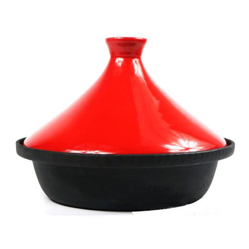 Authentic Enamel Cast Iron Tagine Pot – Perfect for Moroccan Cuisine