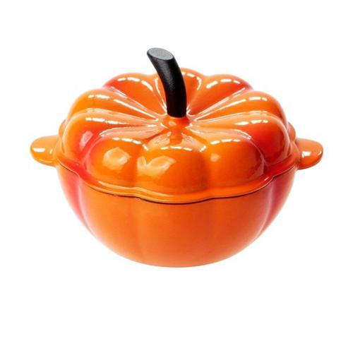 Enamel-Coated Cast Iron Pumpkin Pot – Durable, Stylish & Versatile