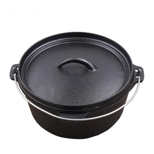 Preseasoned Cast Iron Camping Dutch Oven
