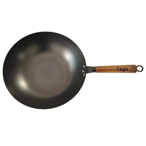 Nitrided Carbon Steel Wok Pan