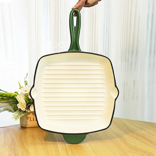 Enameled Cast Iron Griddle Pan